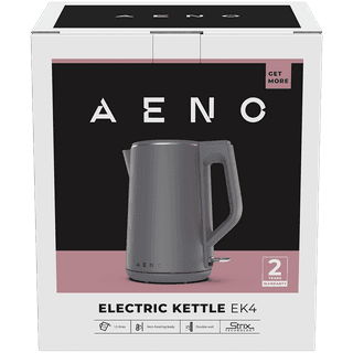 AENO Electric Kettle EK4: 1850-2200W, 1.5L, Strix, Double-walls, Non-heating body, Auto Power Off, Dry tank Protection
