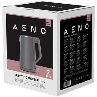 AENO Electric Kettle EK4: 1850-2200W, 1.5L, Strix, Double-walls, Non-heating body, Auto Power Off, Dry tank Protection