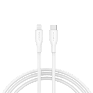 CANYON cable CLNM60 C-L 60W MFI 1m Silicon White