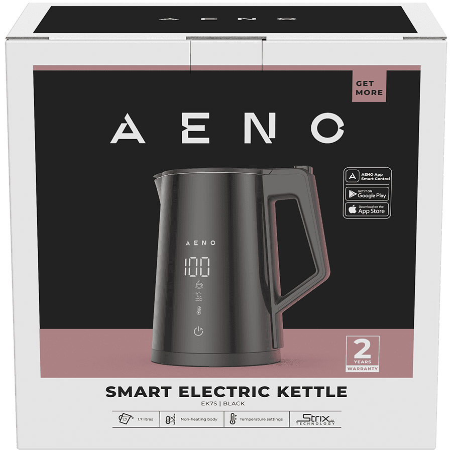 AENO Electric Kettle EK7S Smart: 1850-2200W, 1.7L, Strix, Double-walls, Temperature Control, Keep warm Function, Control via Wi-Fi, LED-display, Non-heating body, Auto Power Off, Dry tank Protection 3
