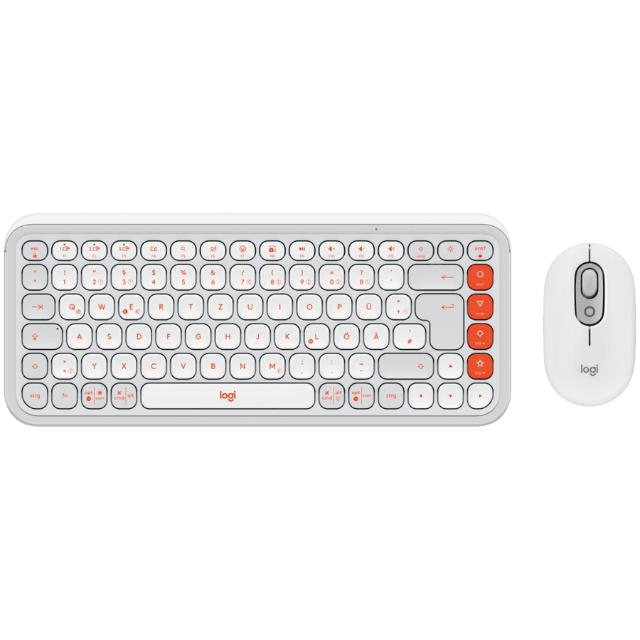 LOGITECH POP ICON COMBO - OFF WHITE - US INT'L - BT - N/A - INTNL-973