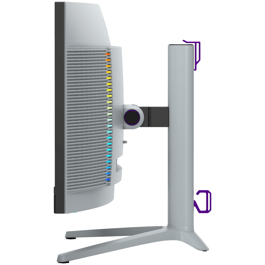 LORGAR 34MP1, UWQHD MiniLED Gaming Monitor Pro, 34'' (3440*1440) VA curved monitor, black/milky grey 7