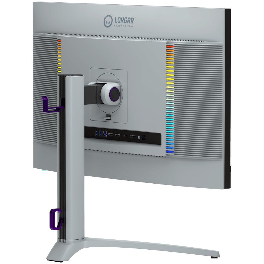 LORGAR 27MP1, UHD MiniLED Gaming Monitor Pro, 27'' (3840*2160) fast IPS flat monitor, black/milky grey 6