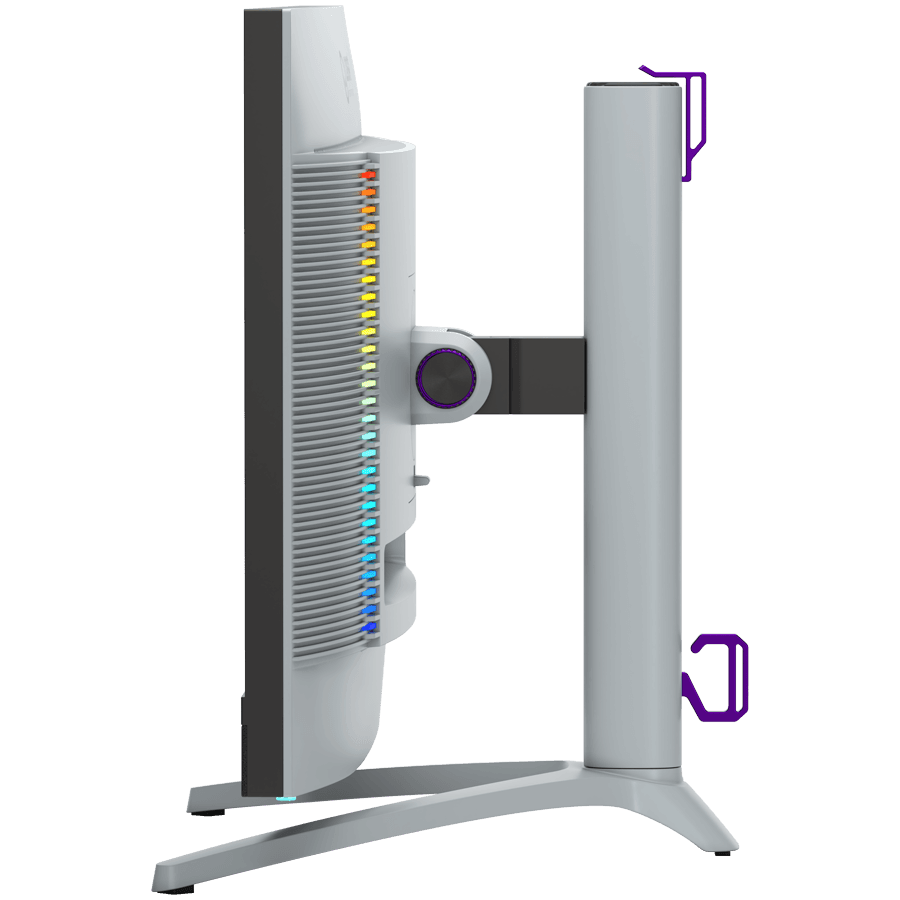 LORGAR 27MP1, UHD MiniLED Gaming Monitor Pro, 27'' (3840*2160) fast IPS flat monitor, black/milky grey 7