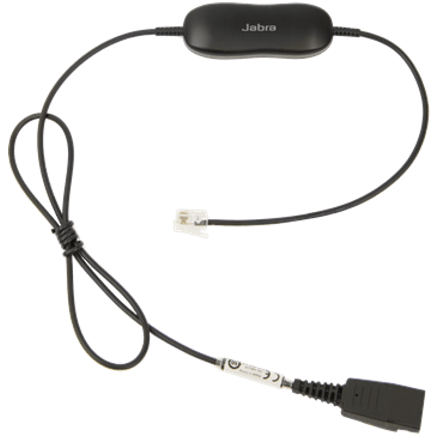 JABRA Smart Cord, QD to RJ9, straight, with 8-position switch configurator, for Avaya one-X Telephone system ( for 96XX Series)