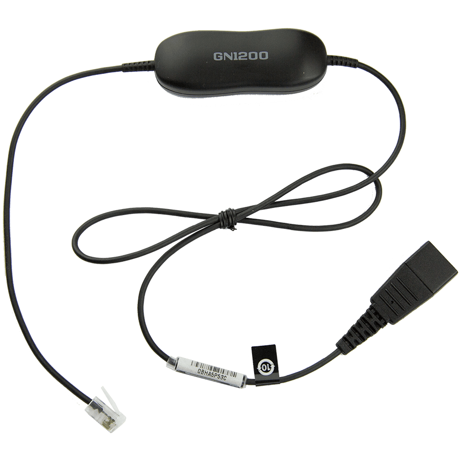 JABRA Smart Cord, QD to RJ10, straight, 0, 8 meters, with 8-position switch configurator, for STD Headsets