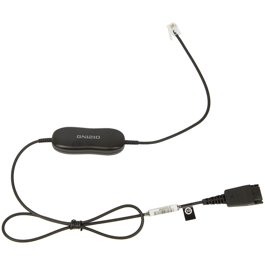 JABRA GN 1210 cord 0.8m straight QD to RJ9