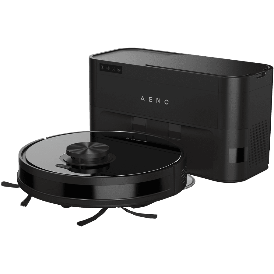 Robot Cleaner w/Dust Collector, black, 2in1 and dust tank, 4000pa, 3200mAh battery