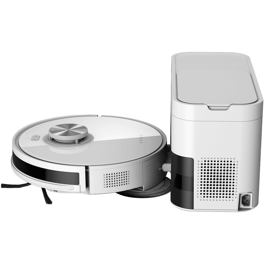 Robot Cleaner w/Dust Collector, white, 2in1 and dust tank, 4000pa, 3200mAh battery 2