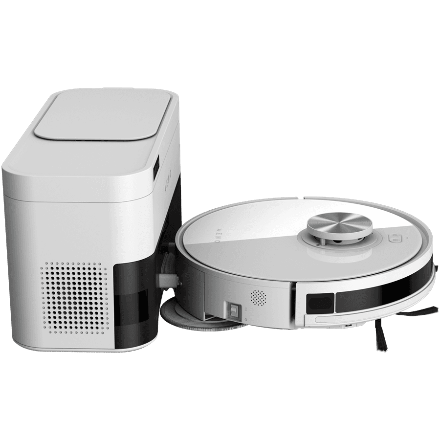 Robot Cleaner w/Dust Collector, white, 2in1 and dust tank, 4000pa, 3200mAh battery 3