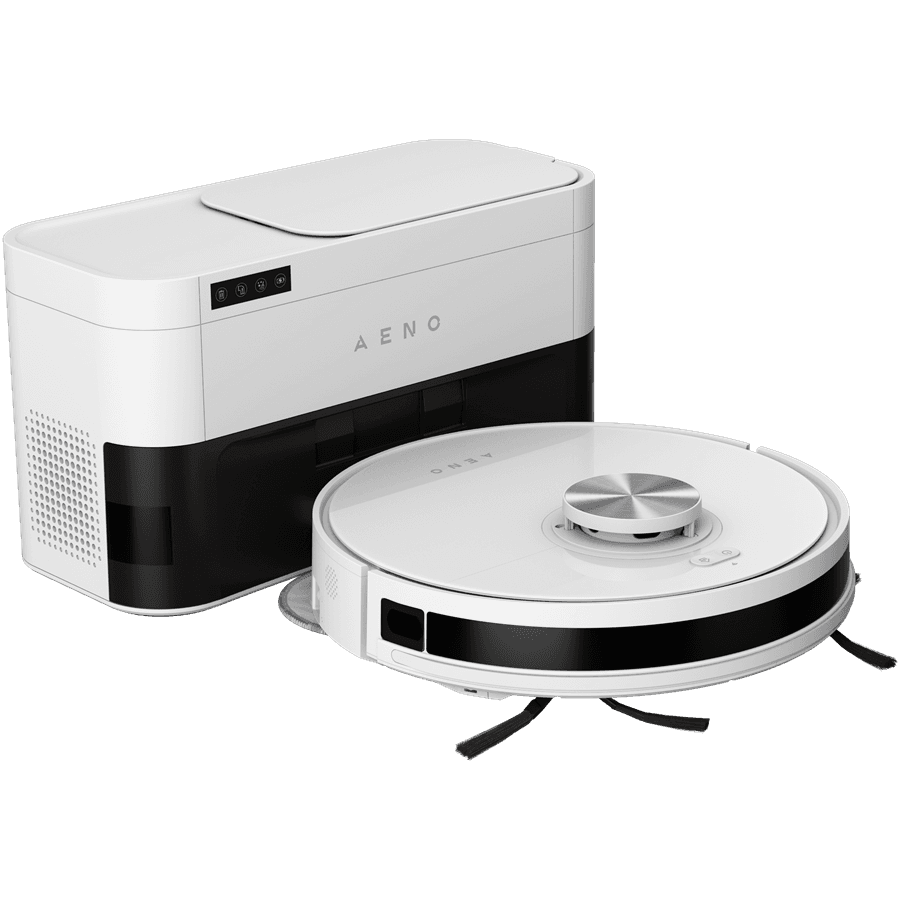 Robot Cleaner w/Dust Collector, white, 2in1 and dust tank, 4000pa, 3200mAh battery 4