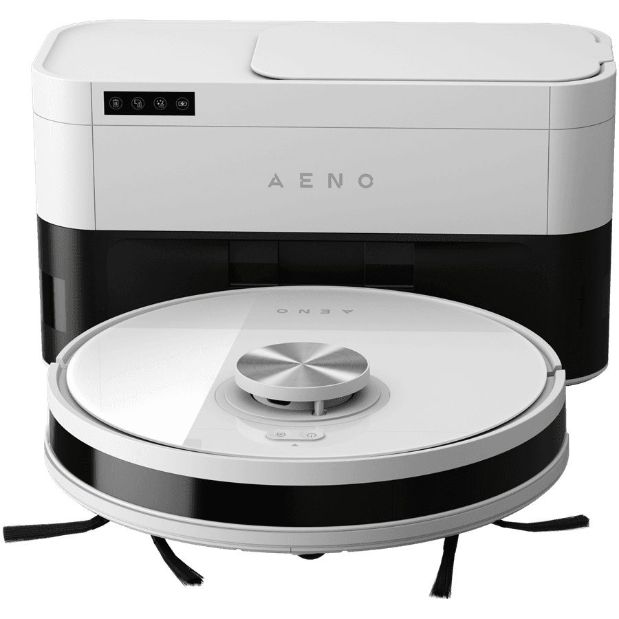 Robot Cleaner w/Dust Collector, white, 2in1 and dust tank, 4000pa, 3200mAh battery 5