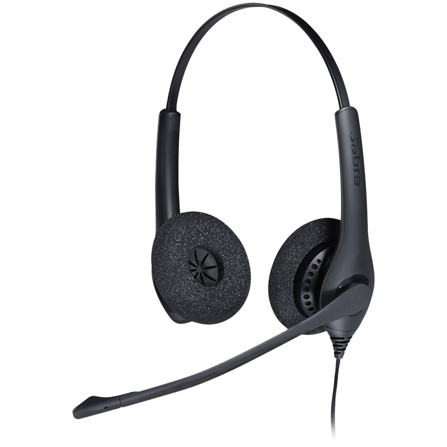 JABRA BIZ 1500 USB Duo, Noice-Cancelling, Wideband, Microphone boom: flexible, for IP-telephony