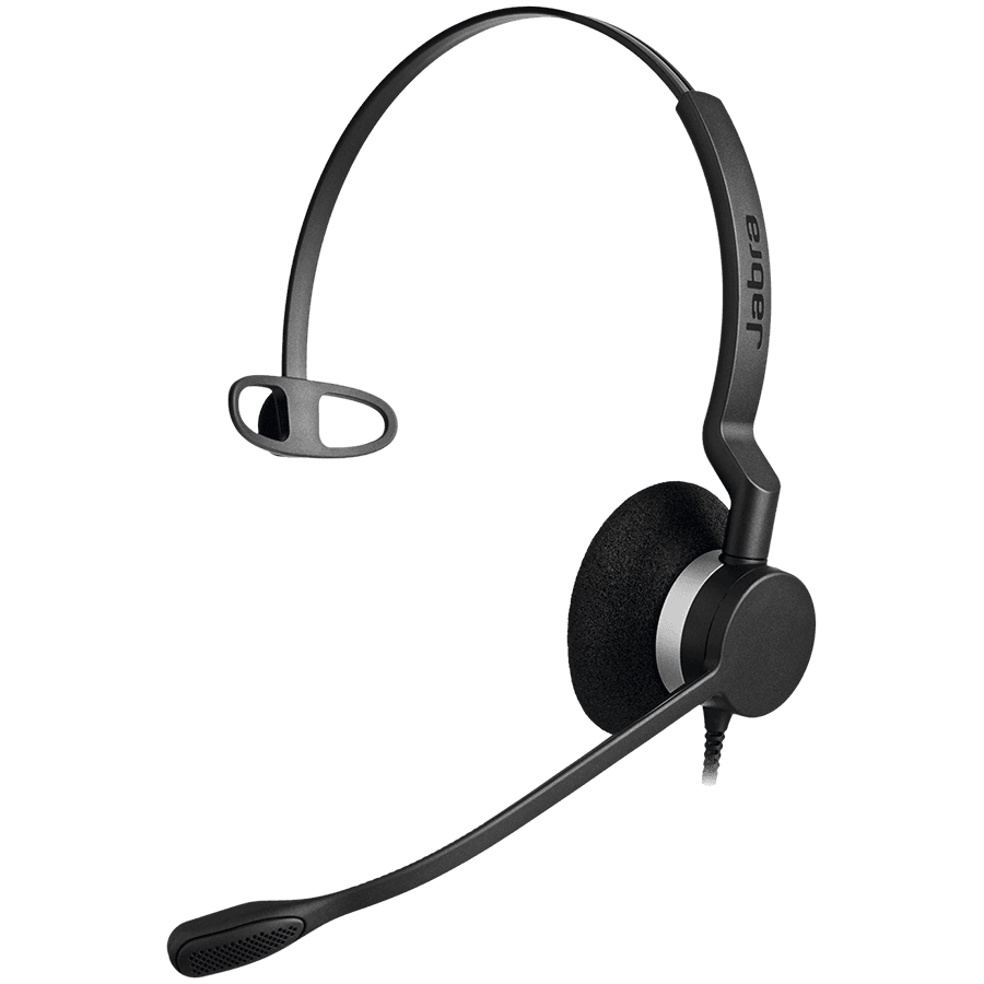 JABRA BIZ 2300 Mono Balanced Type: 82 E-STD, Noice Cancelling microphone boom: FreeSpin (headband), can only be used with the connecting cord: 8800-01-89