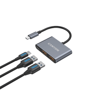 CANYON hub DS-3 3in1 USB-C Dark Grey