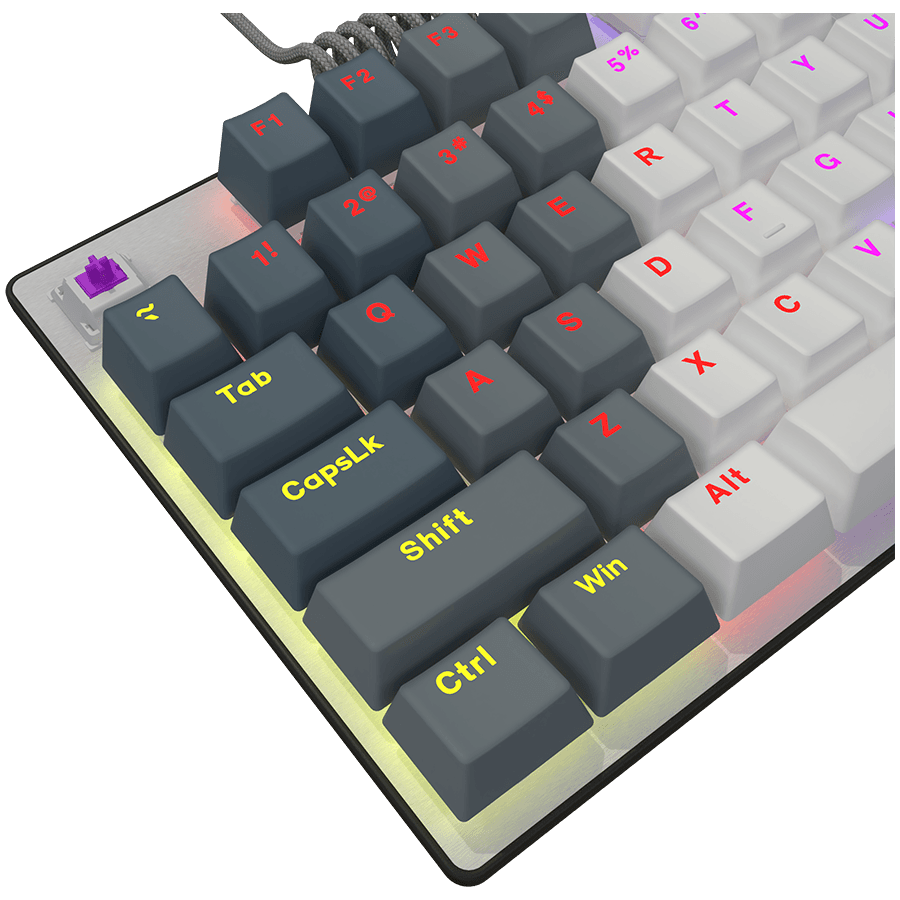 LORGAR Azar 514TKL, Wired RGB mechanical gaming keyboard, white, EN layout 8