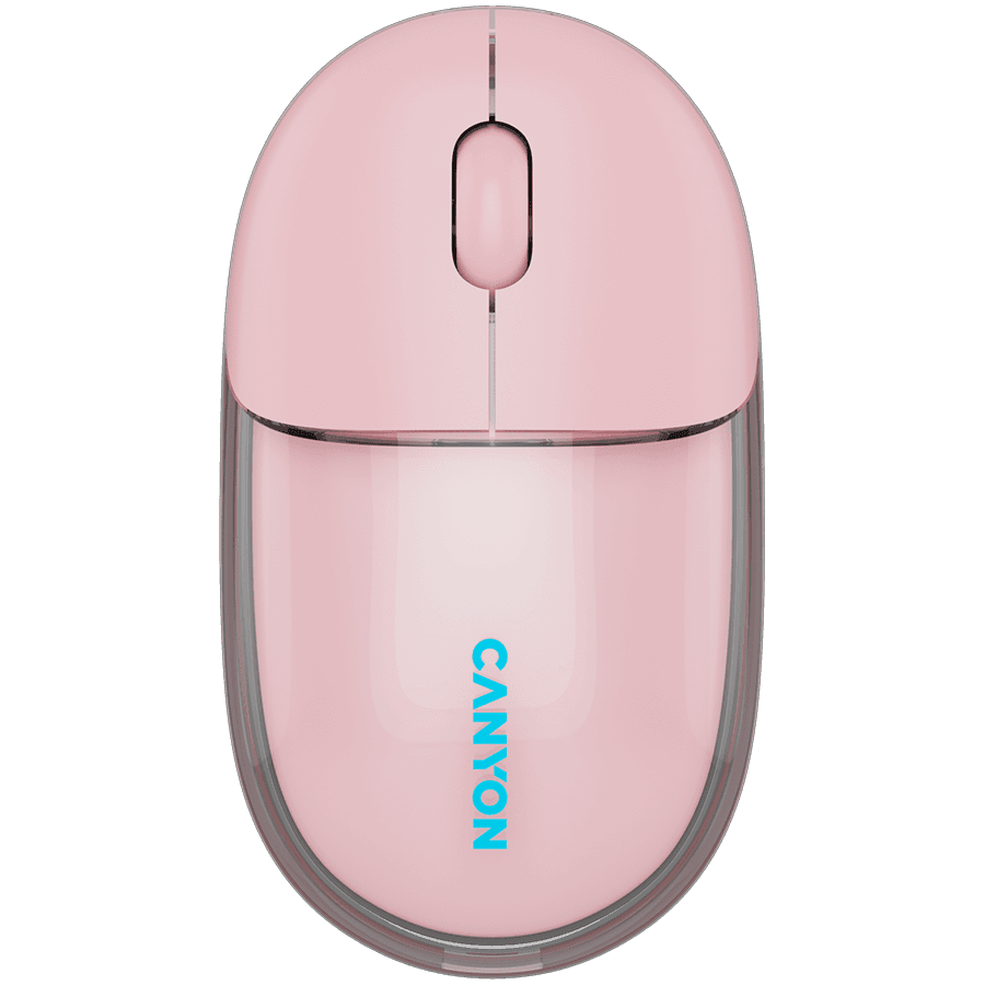 CANYON mouse OnClick 24 BT/ Wireless Transparent/Pink