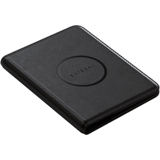 SATECHI Vegan-Leather Passport Cover w/ Find My (Black)