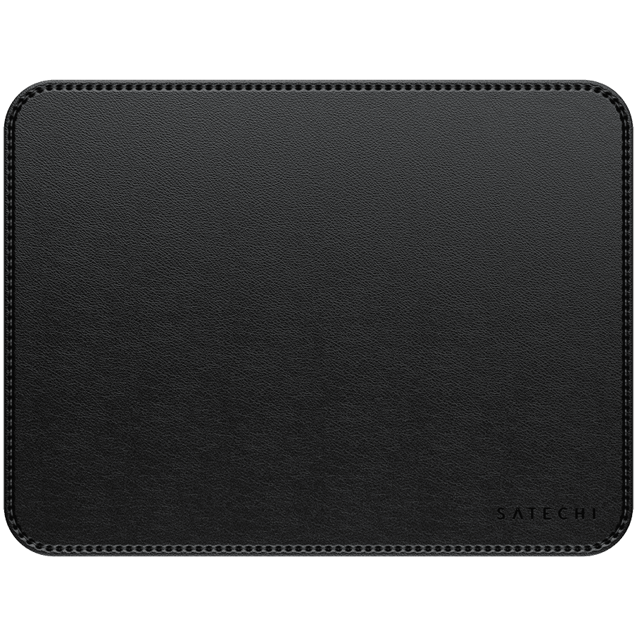 SATECHI Vegan-Leather Premium Mouse Pad (Black)