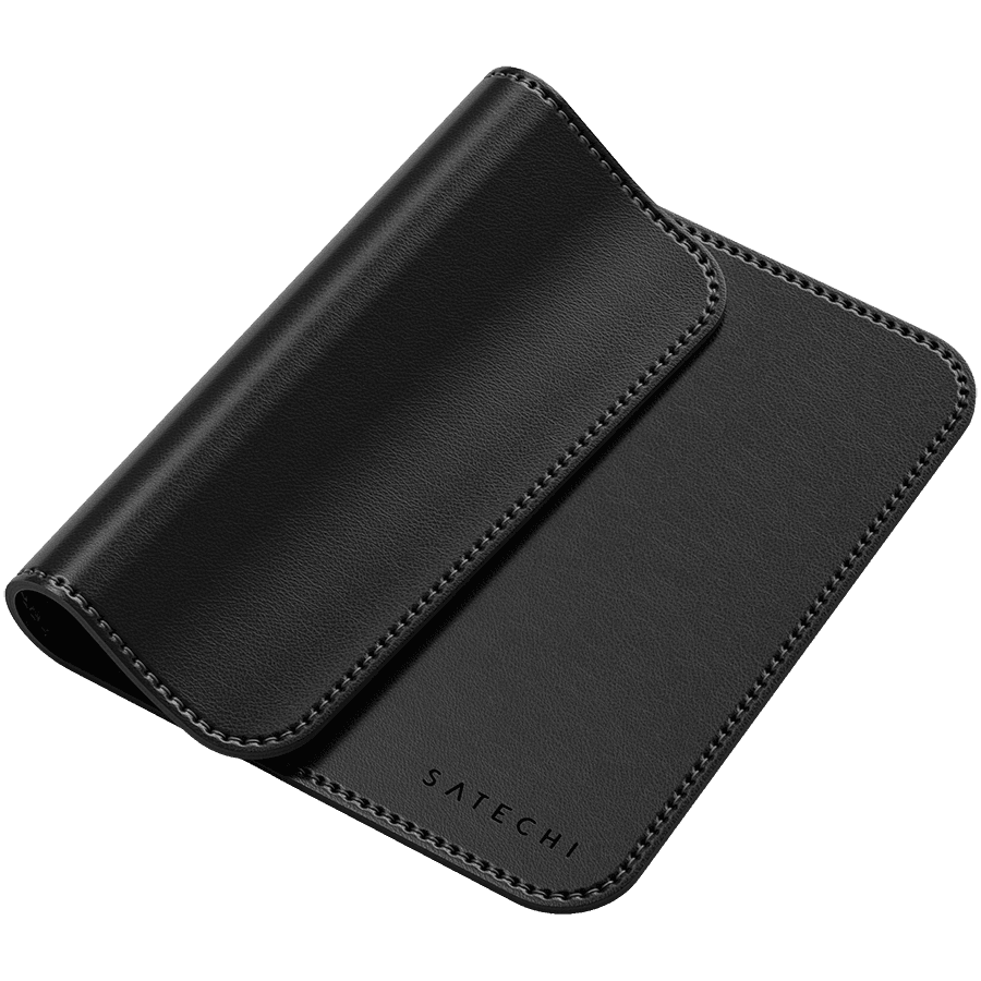 SATECHI Vegan-Leather Premium Mouse Pad (Black) 3
