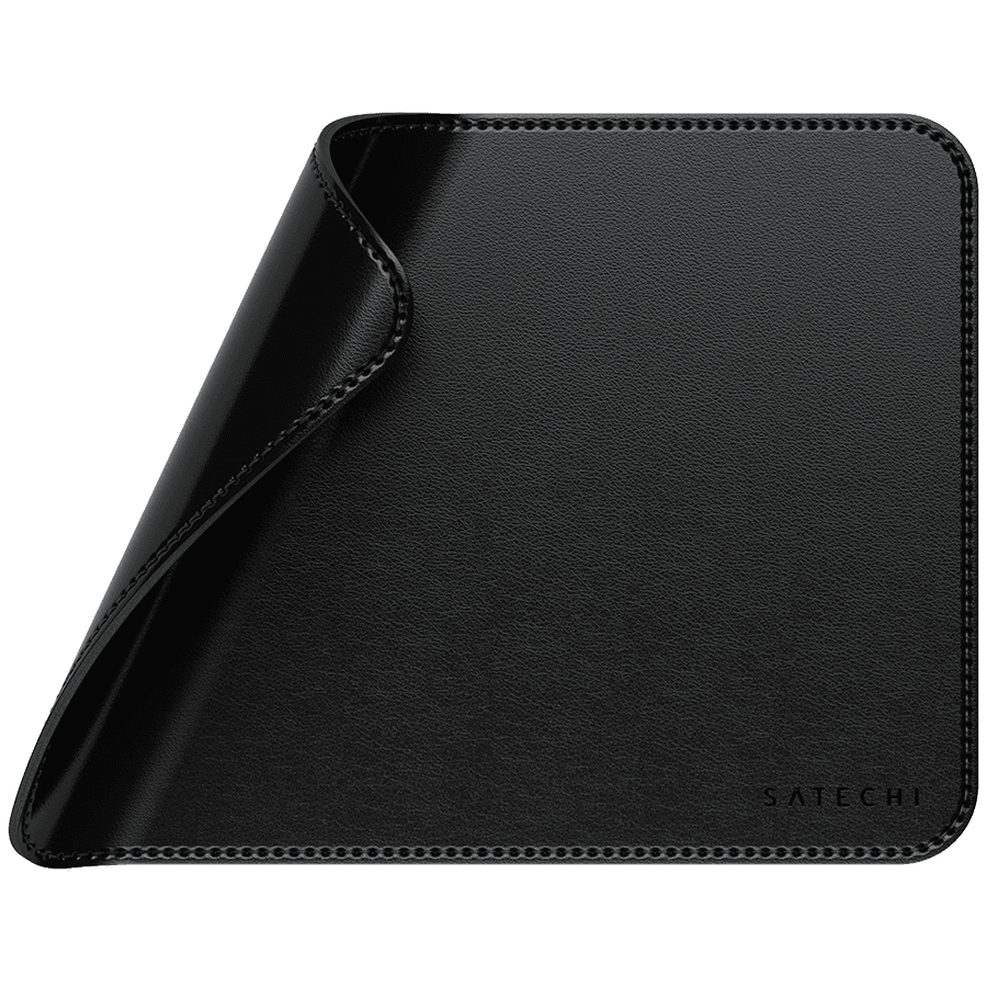 SATECHI Vegan-Leather Premium Mouse Pad (Black) 4