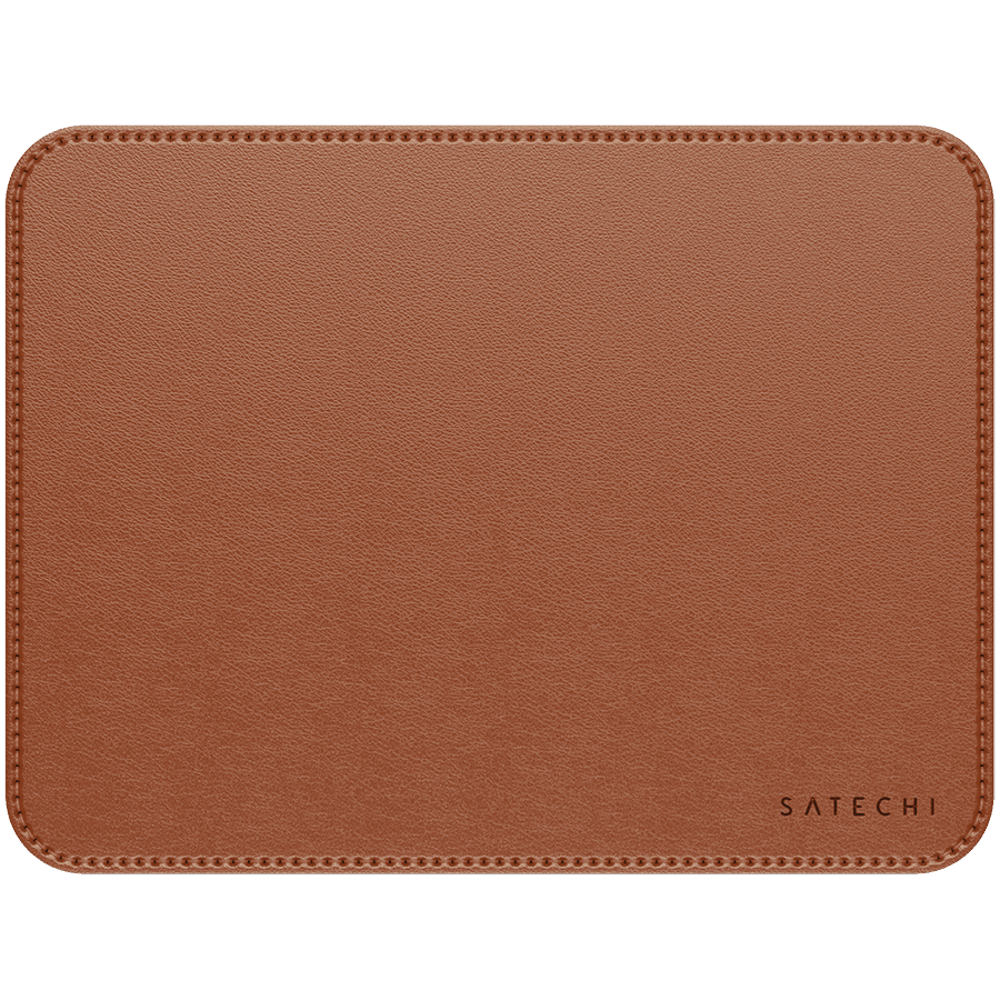 SATECHI Vegan-Leather Premium Mouse Pad (Brown)