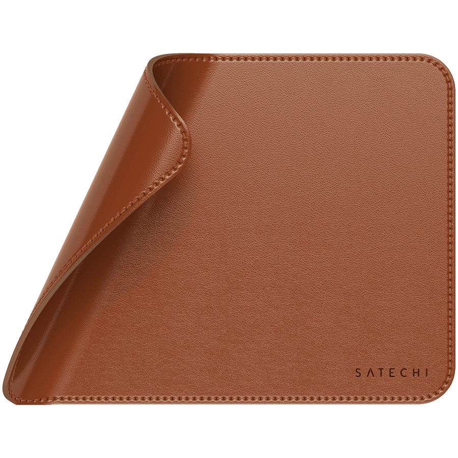 SATECHI Vegan-Leather Premium Mouse Pad (Brown) 3