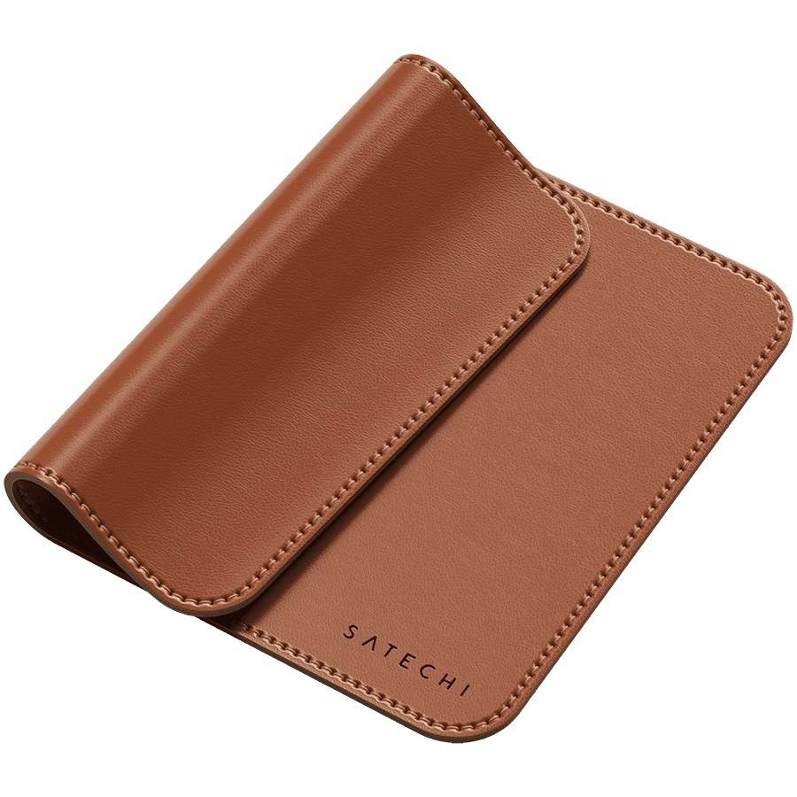 SATECHI Vegan-Leather Premium Mouse Pad (Brown) 4