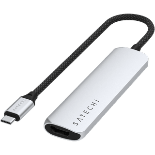 SATECHI 4-in-1 USB-C Slim Multiport Adapter 4K (Silver)