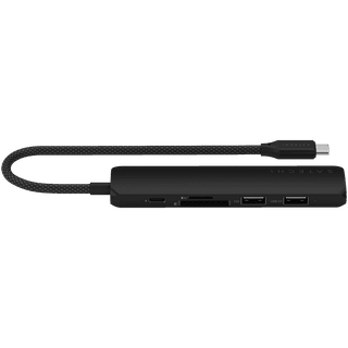 SATECHI 6-in-1 USB-C Slim Multiport Adapter (Black)