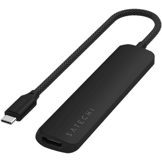 SATECHI 6-in-1 USB-C Slim Multiport Adapter (Black)