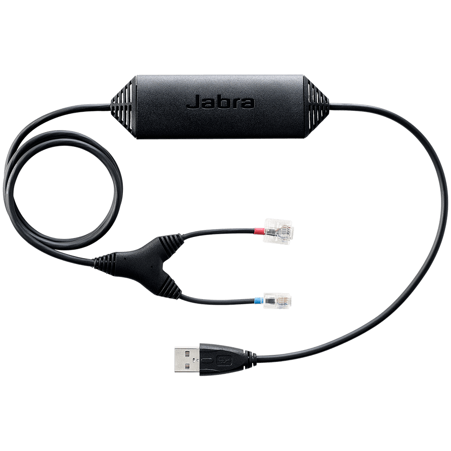 JABRA Link EHS-Adapter for 9120 DHSG, GN 93XX, PRO 94XX, PRO 920 and GO 6470 for electronically accepting calls for Nortel via USB (Nortel 1120, 1140 and 1150), connection cord supports multiuse connection between desk phone and PC