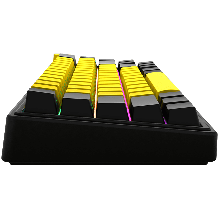 LORGAR KBP70MW, Wireless 65% Mechanical Gaming Keyboard Pro, Black/yellow, EN layout 4