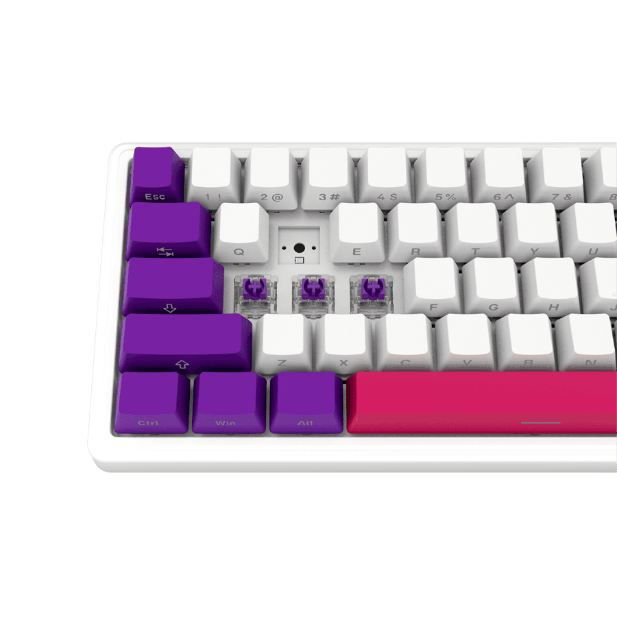 LORGAR KBP70MW, Wireless 65% Mechanical Gaming Keyboard Pro, White, EN layout 8