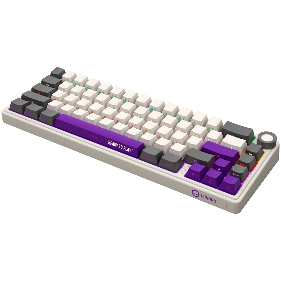 LORGAR KBP70MW, Wireless 65% Mechanical Gaming Keyboard Pro, Beige, EN layout 2