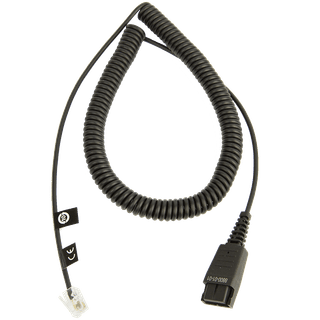 Jabra QD Cord to special-Plug RJ45, coiled, 0, 5 - 2 Meter, for Siemens Open Stage