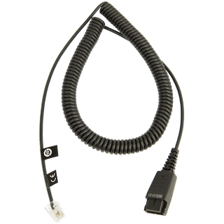 Jabra QD Cord to RJ45, coiled, 0, 5 - 2m, only in connection with JABRA BIZ 2400 balanced on Siemens Openstage