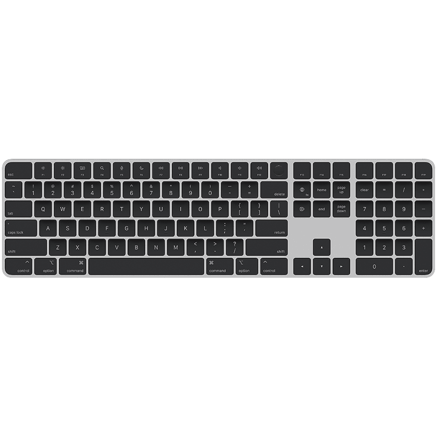 Magic Keyboard with Touch ID and Numeric Keypad for Mac models with Apple silicon - Black Keys - Russian