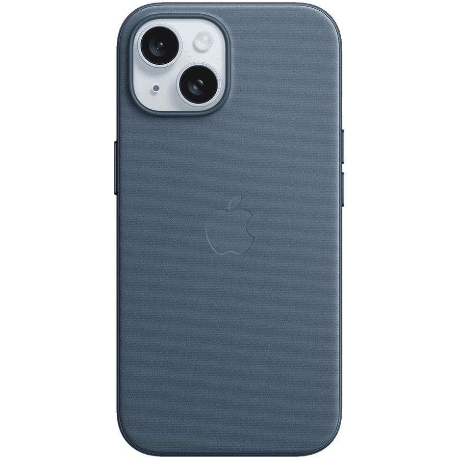 iPhone 15 FineWoven Case with MagSafe - Pacific Blue