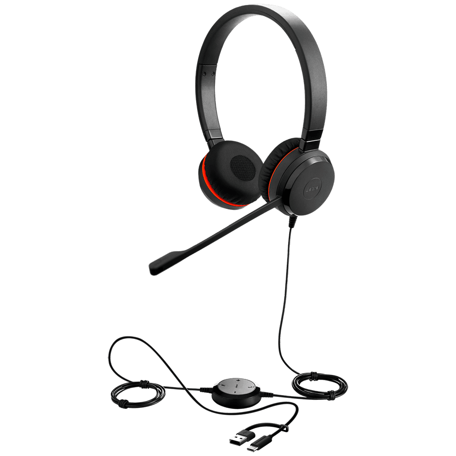 JABRA Evolve 20, Stereo MS, USB C/A adapter 3