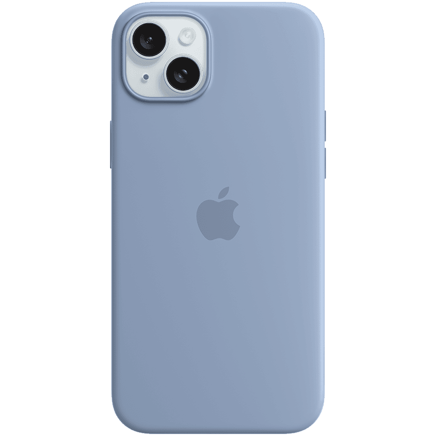 iPhone 15 Plus Silicone Case with MagSafe - Winter Blue