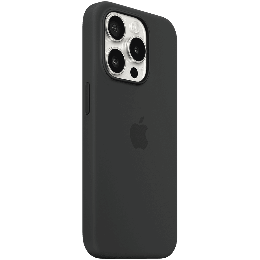 iPhone 15 Pro Silicone Case with MagSafe - Black 2