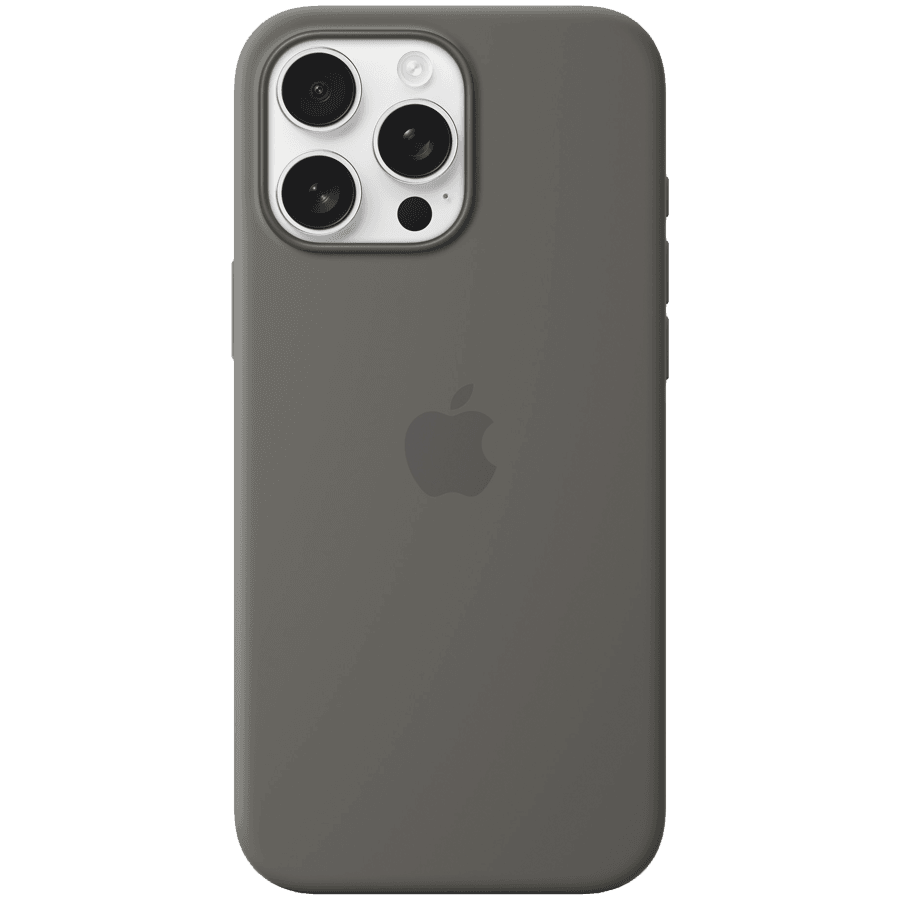 iPhone 16 Pro Max Silicone Case with MagSafe - Stone Gray