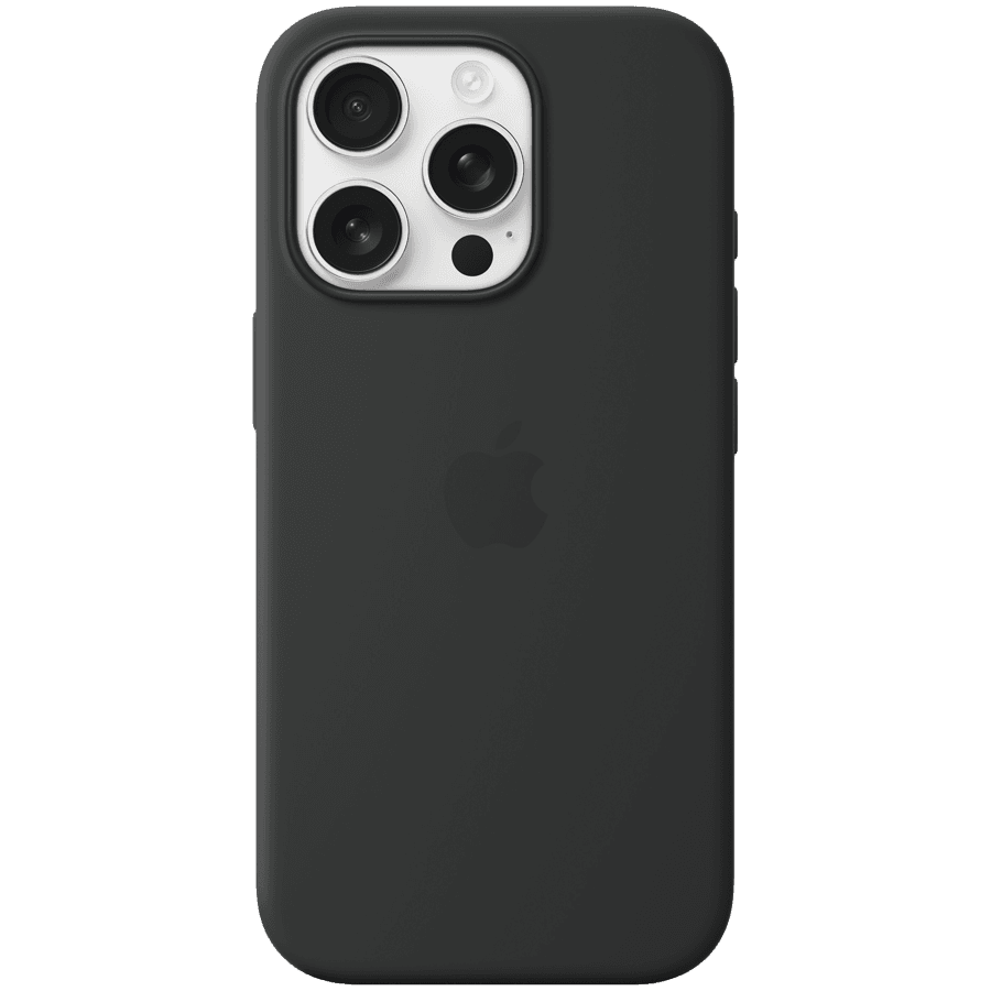 iPhone 16 Pro Silicone Case with MagSafe - Black