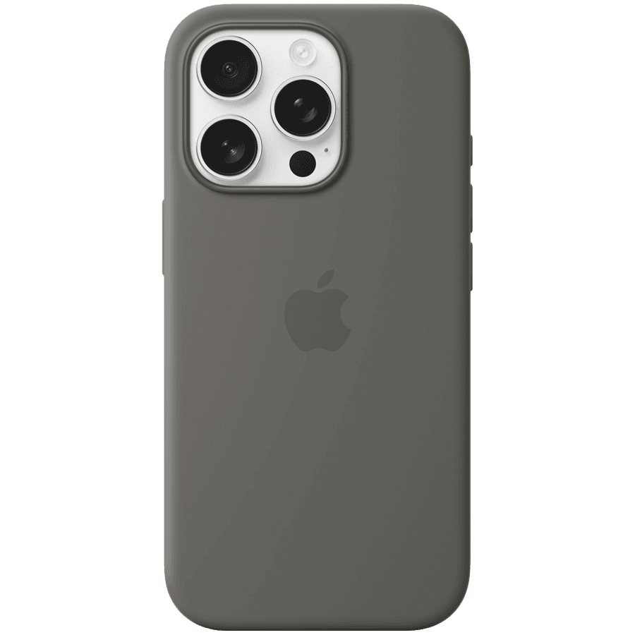 iPhone 16 Pro Silicone Case with MagSafe - Stone Gray