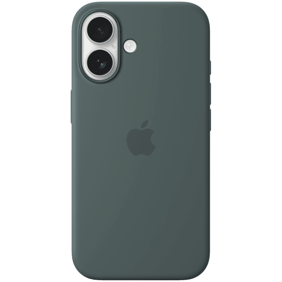 iPhone 16 Silicone Case with MagSafe - Lake Green