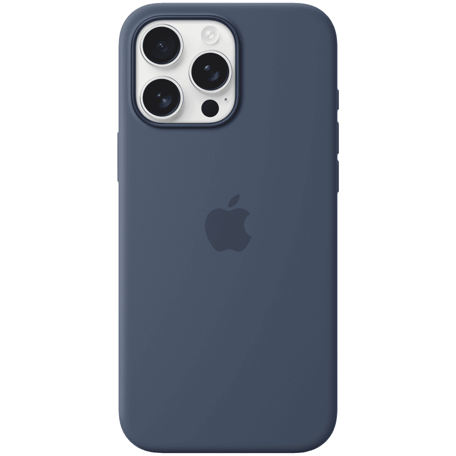 iPhone 16 Pro Max Silicone Case with MagSafe - Denim