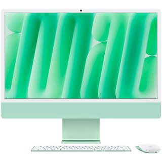 24-inch iMac with Retina 4.5K display: Apple M4 chip with 10‑core CPU and 10‑core GPU, 16GB, 256GB SSD - Green
