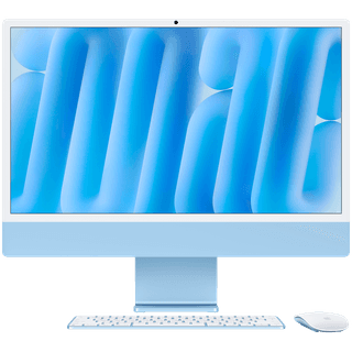 24-inch iMac with Retina 4.5K display: Apple M4 chip with 8‑core CPU and 8‑core GPU, 16GB, 256GB SSD - Blue
