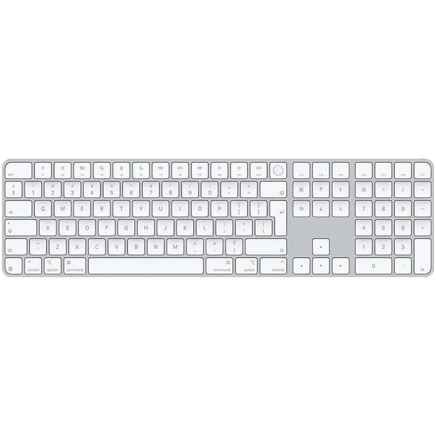 Magic Keyboard with Touch ID and Numeric Keypad for Mac models with Apple silicon - International English - White Keys